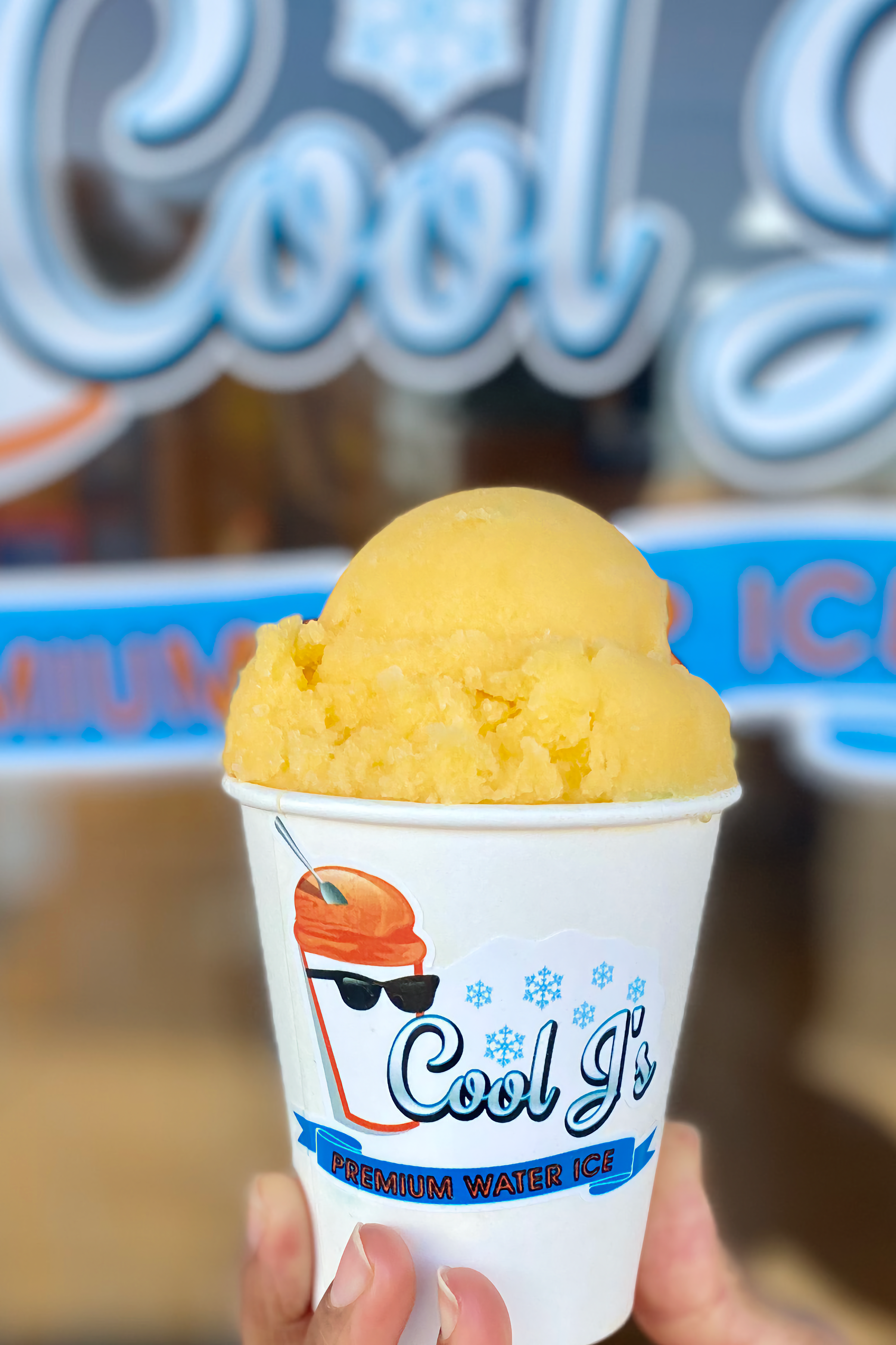 Cool J's mango water ice